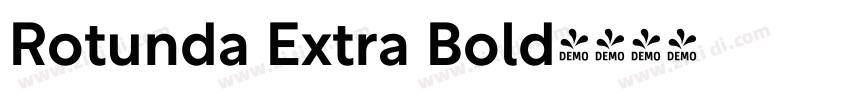 Rotunda Extra Bold字体转换